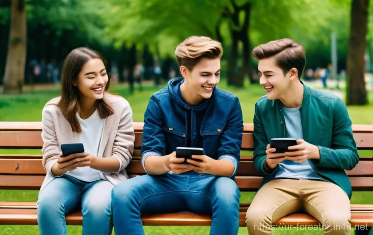 디지털 콘텐츠의 사용자 경험 UX - **Prompt for a Blogger Focused on Excellent UX:**
    "A vibrant, eye-level shot of a young, diverse...