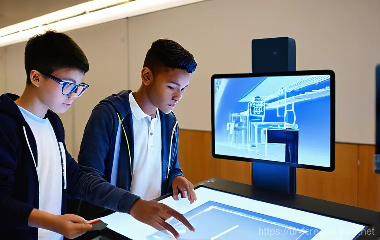 창의성 교육의 변화 - **Breaking Free from Rote Learning and Embracing Inquiry:**
    "A vibrant and modern classroom scen...